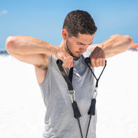 11-Piece Adjustable Resistance Band Set for Full Body Workout