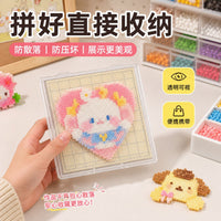 Perler Bead Storage Box for 52x52mm and 78x78mm Pegboards, Anti-Spill Design