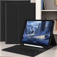 Bluetooth Keyboard Case for iPad 10th Gen, Pro 11, Air 10.9, and 10.2 with Pencil Holder