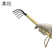 5-Tine Soil Loosening Rake for Gardening and Shellfish Digging