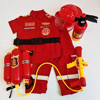 Kids' Firefighter Role Play Costume Set with Accessories