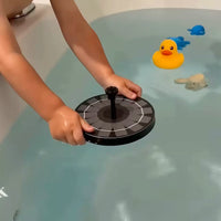 Mini Solar Fountain with LED Lights for Ponds, Bird Baths, and Kids' Play
