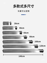 Stainless Steel Poultry Feeder Trough for Chickens and Birds