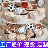 Cake Topper Picks Set - Themed Party Decorations for Desserts and Birthday Cakes