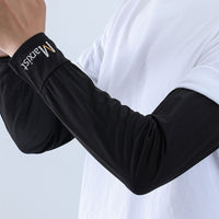 Men's Summer Ice Silk Sun Protection Arm Sleeves for Cycling and Outdoor Activities