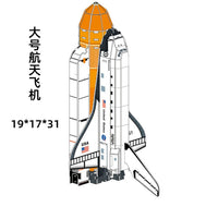3D Puzzle Space Model Series: Space Shuttle, Long March 2 Rocket, Tiangong-2, International Space Station