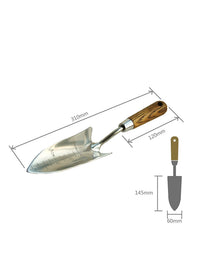 Zeego 5035 Stainless Steel Garden Hand Tool Set with Ash Wood Handle for Potting, Digging, and Planting