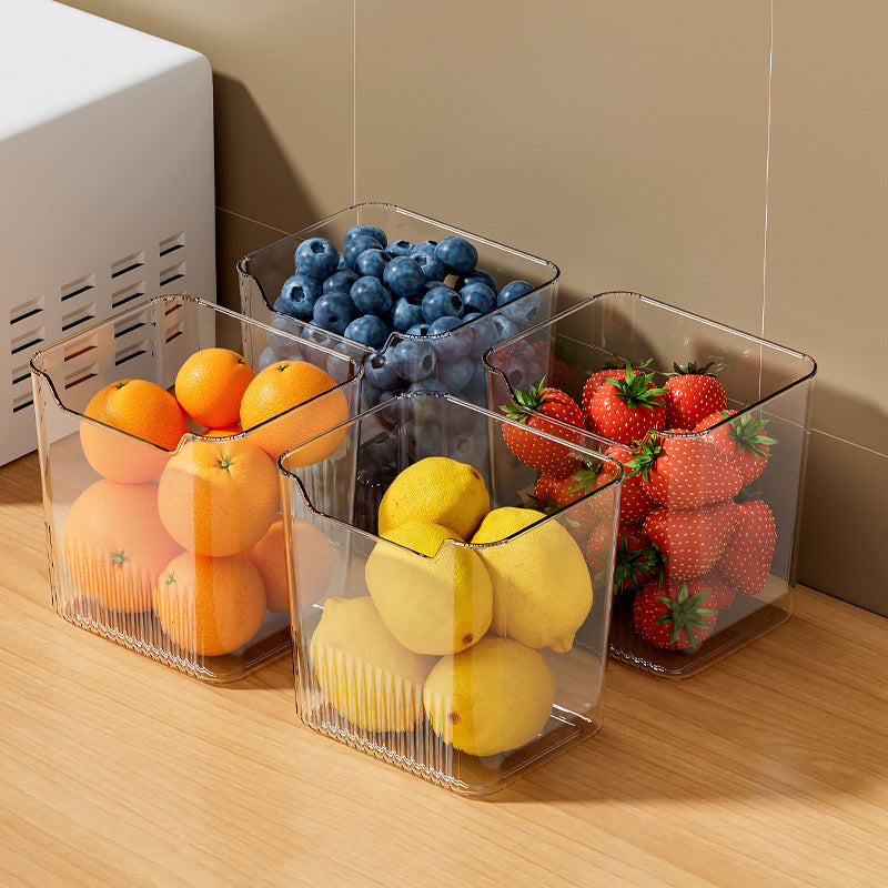Refrigerator Side Door Storage Box for Fruits, Vegetables, Ginger, Garlic, and Kitchen Sundries
