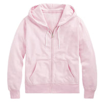 Unisex Zip-Up Hoodie with Cherry Blossom Pink Accents