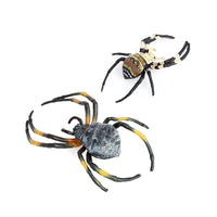 Realistic Golden Orb Weaver Spider Model for Kids, Halloween Prank Toy & Educational Ornament