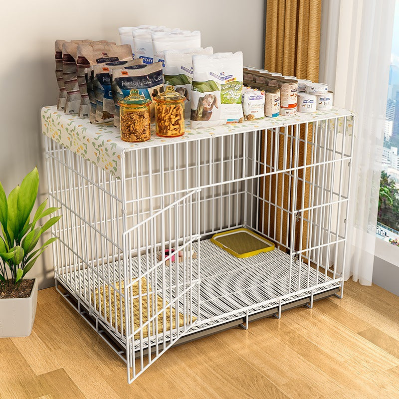 Pet Playpen Dog Crate Indoor Fence with Toilet Area for Small Dogs and Cats