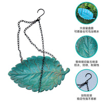 Hanging Metal Bird Bath Feeder for Outdoor Garden Patio