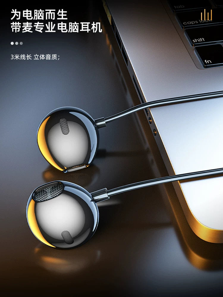 Wired Gaming Headset with Microphone, USB/Dual Jack, 3m Extended Cable for PC, Laptop, Desktop