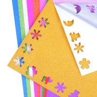 A4 Glitter Cardstock Self-Adhesive or Plain for Crafts and Decoration