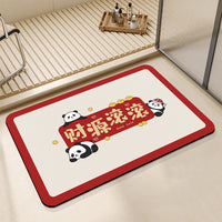 Diatomaceous Earth Bath Mat Quick Dry Non-Slip Absorbent Floor Mat for Bathroom and Toilet