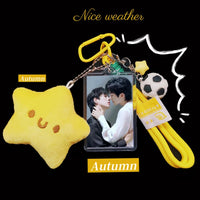 Huang Xing Qiu Dingjie Plush Acrylic Keychain Backpack Charm
