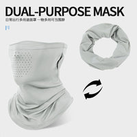 Summer Outdoor Sports Sun Protection Face Mask with Ear Loops, Breathable Quick-Dry Neck Gaiter