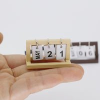Miniature Dollhouse Flip Calendar Model for Dolls