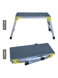 Chuangming Aluminum Alloy Folding Work Platform Ladder for Car Washing and Home Use