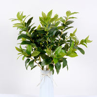 Artificial Osmanthus Leaf Branches for Landscaping and Decoration