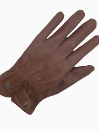 Men's & Women's Genuine Leather Winter Gloves - Warm, Windproof, Waterproof Driving Gloves with Wool Lining