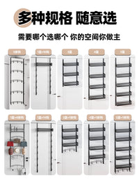 Over-the-Door Multi-Layer Hanger with Storage Baskets and Hooks for Clothes, Hats, Bags