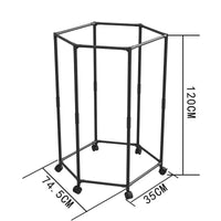 Hexagonal Clothes Drying Rack for Balcony Bedroom, Space-Saving, Thickened, Stable Floor-Standing Garment Hanger