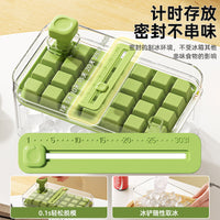 Press-Type Ice Cube Tray with Lid, Food-Grade Ice Maker Mold for Home Refrigerator Storage