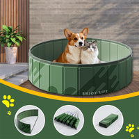 Foldable PVC Pet Swimming Pool for Dogs and Other Animals - Portable Outdoor Bathing Tub