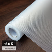 Thickened Black Diamond Pattern EVA Drawer Liner Mat for Cabinets, Shelves, and Refrigerators
