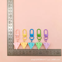 Cute Cheese Block Keychain Pendant for Bags and Keys