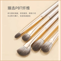 15-Piece Gold Soft Bristle Makeup Brush Set with Strong Powder Grip for Face and Eyes