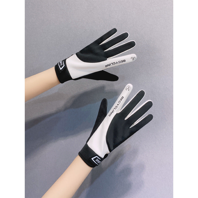 Liquid Silicone Anti-Slip Shock-Absorbing Cycling Gloves for Men and Women, Touchscreen Compatible