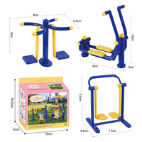 Miniature Dollhouse Fitness Equipment Set