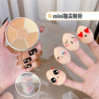 Marshmallow Finger Air Cushion Puff for Foundation Application, Wet & Dry Use, Non-Absorbent Makeup Sponge