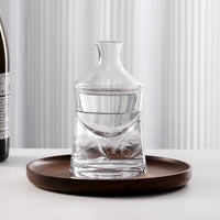 Japanese Style Crystal Glass Sake Decanter with Ice Chiller