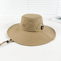 Men's UV Protection Sun Hat Wide Brim Outdoor Fishing Cap