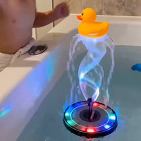 Mini Solar Fountain with LED Lights for Ponds, Bird Baths, and Kids' Play