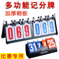 Multi-Sport Scoreboard for Basketball, Table Tennis, Badminton - 3-Digit Score Flipper