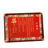 Chinese Style Wedding Vows Book with Photo Frame and Pen Set