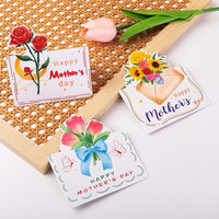 Ins Style Small Fresh Greeting Card After-sales Card for Flower Shop Mother's Day Women's Day Message Blessing Thank You Card