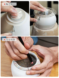 Pottery Clay Dividing Tool for Round and Continuous Patterns