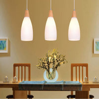 Minimalist Wooden Pendant Light for Dining Room, Bar, or Study