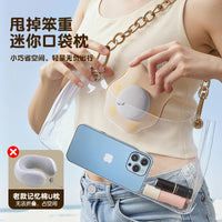 Inflatable U-Shaped Travel Pillow with Press-Type Inflation, Portable and Adjustable Neck Support for Office and Travel