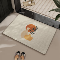 Wabi-Sabi Style Diatomaceous Earth Bath Mat, Super Absorbent Quick Dry Linen-like Non-Slip Floor Mat