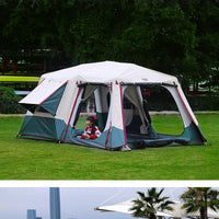 Outdoor Blackout Tent Double Layer Aluminum Alloy Camping Tent Rainproof Sunscreen Automatic Quick Open