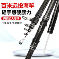 Ultra-Hard Lightweight Carbon Fiber Long-Throw Fishing Rod