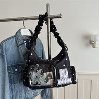 Transparent Ita Bag for Fandom, Small Capacity Korean Style Shoulder Crossbody Bag
