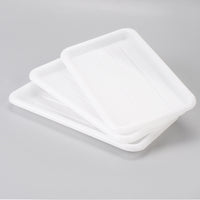 PP Plastic Rectangular Serving Tray for Food and Drinks, Durable Fast Food and Hotel Tray