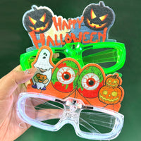 Halloween LED Luminous Glasses - Bat Pumpkin Ghost Party Dance Transparent Eyeglass Frames